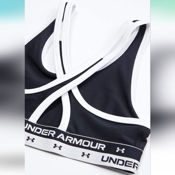 Under Armour Girls' Crossback Solid Bra - Picture 3 of 6